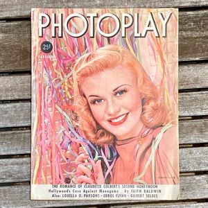 February 1938 Photoplay Movie Magazine Ginger Rogers Cover